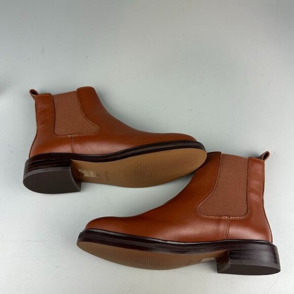 Madewell The Benning Chelsea Boot in Warm CInnamon Brown - Picture 6 of 8
